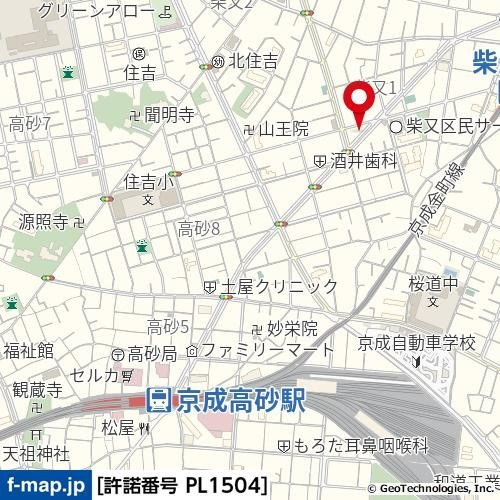 キャピタルビュー柴又の地図