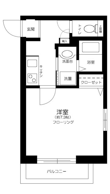 メゾン・ド・ソレイユ千住北の間取り