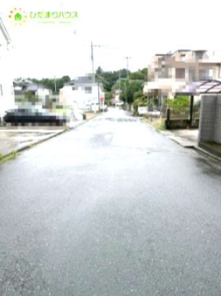 野田市上花輪新町31番　新築戸建　A号棟の前面道路含む現地写真|接道接道：南側6ｍ公道