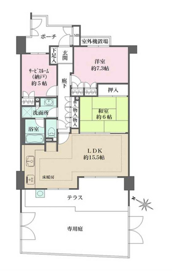 【間取り】 | テラス氷川台