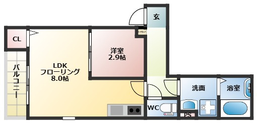 THE NOBLES 二日市駅前の間取り|同建築会社施工物件