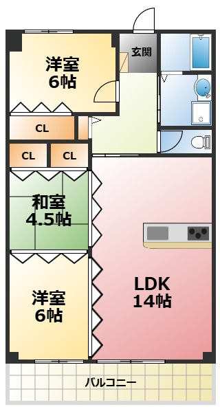 レジェンダリー小松の間取り