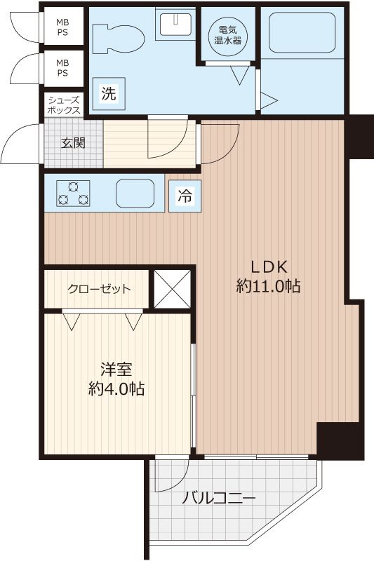 ユニライフ三ノ輪の間取り