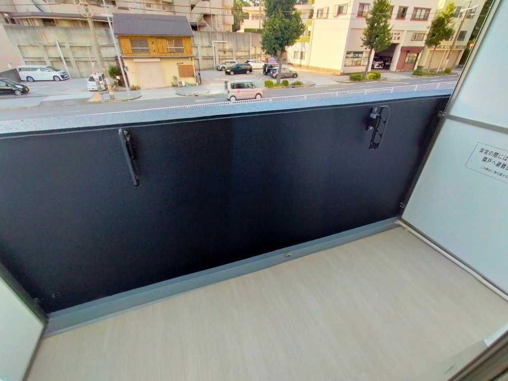 名古屋市熱田区外土居町の賃貸マンションのバルコニー