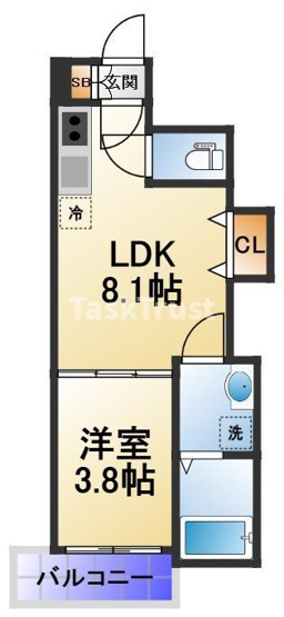 【間取り】 | F asecia 城北公園通