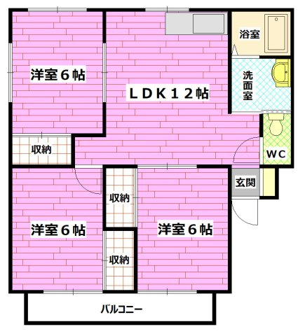 レスト矢野の間取り