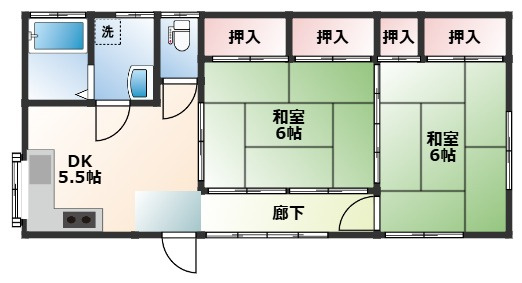 加瀬貸家の間取り