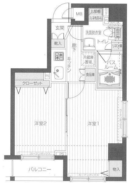 フェニックス五反田の間取り|間取りです。