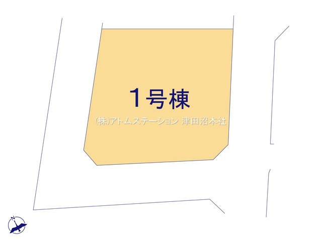 【区画図】 | アトムセレクト千葉市花見川区作新台４期　１号棟