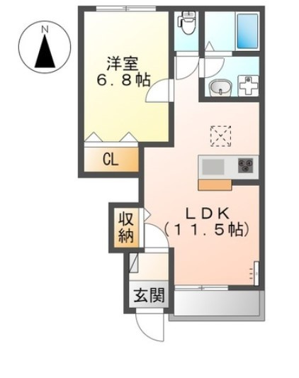 ディアベルジュ・西大宮の間取り