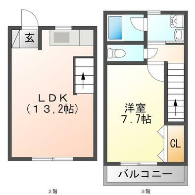 クレスト新浜の間取り