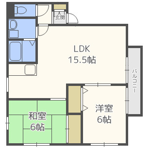 アーバン　アベニュー二日市の間取り