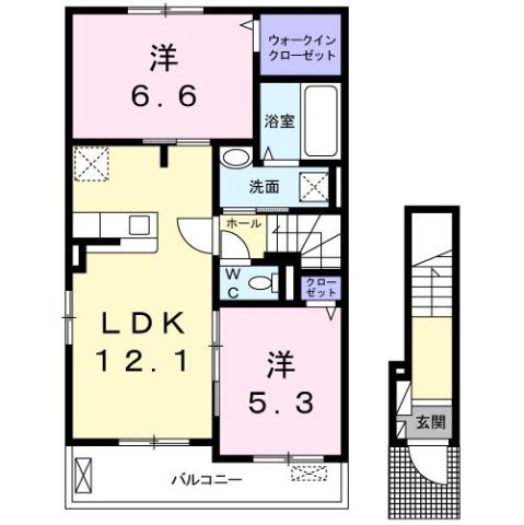 ベル　アルモニーの間取り