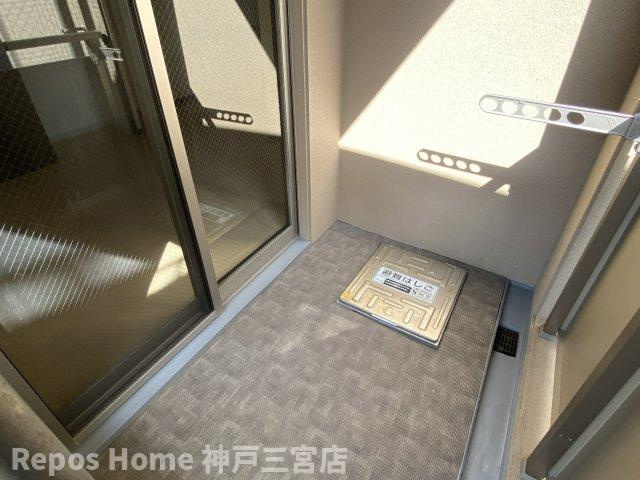 アスヴェル神戸元町Ⅱのバルコニー