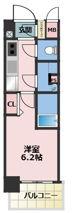 エスリード大阪イーストエッジの間取り