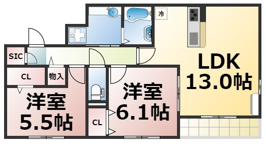 【間取り】 | スリーズM　仲介手数料無料