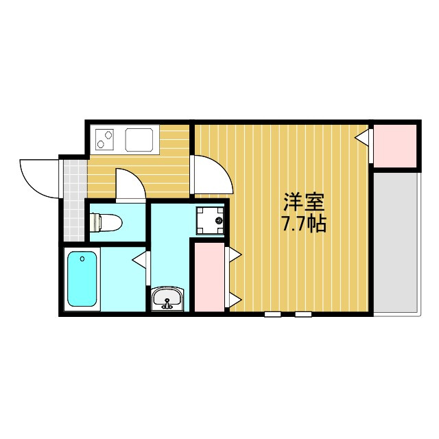 フジパレス三津屋Ⅲ番館の間取り