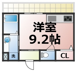 【間取り】 | ダイヤモンドフジ鶴橋プラチナ　仲介手数料無料