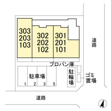 サウンドビューの区画図