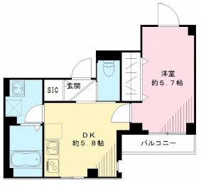 メゾン　ド　レスポワールの間取り|間取りです。