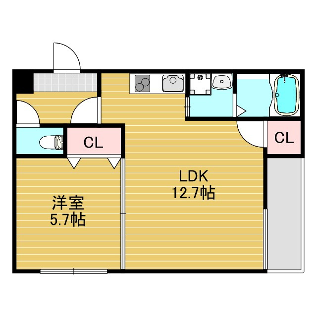 フジパレスK1番館の間取り