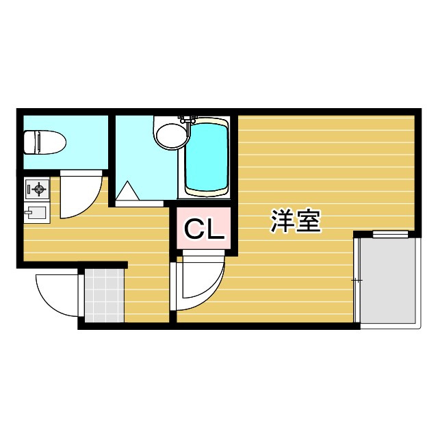 キャロル豊中の間取り