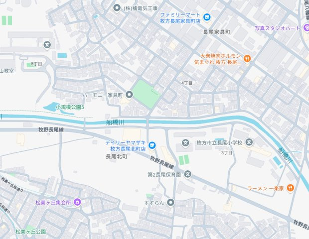 ■枚方市長尾家具町　第1期　新築一戸建ての地図
