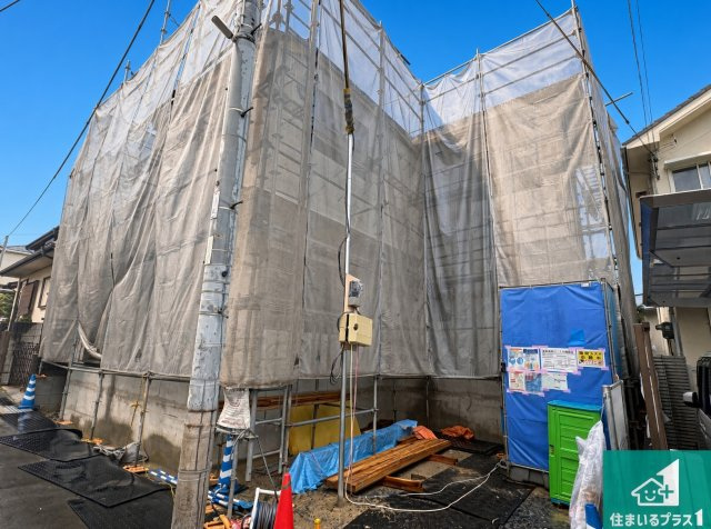 ■枚方市長尾家具町　第1期　新築一戸建ての外観|現在の進捗状況です！順調に作業進行中、完成が待ち遠しいです！詳細の間取り等、お気軽にお問い合わせください！