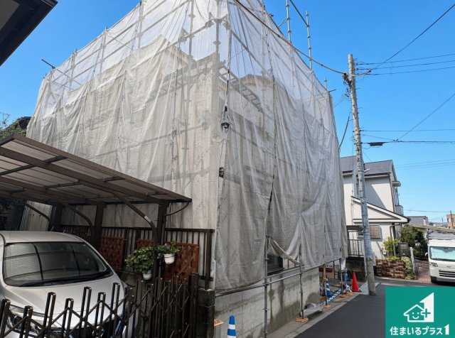 ■枚方市長尾家具町　第1期　新築一戸建ての外観|現在の進捗状況です！順調に作業進行中、完成が待ち遠しいです！詳細の間取り等、お気軽にお問い合わせください！