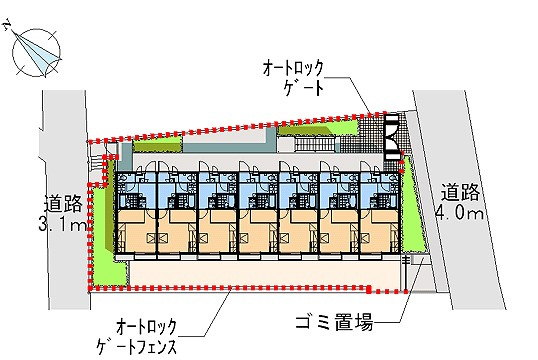 レオパレスエクセレンスのエントランス