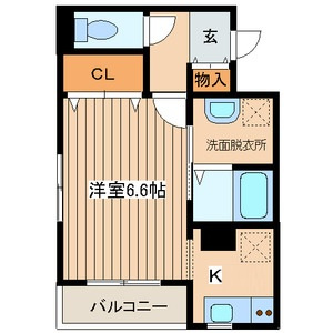 シャルムコートの間取り|間取りです。