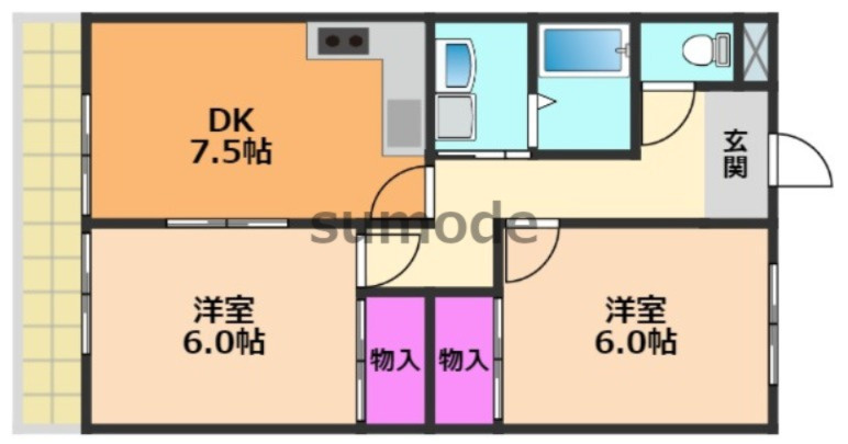 中島ハイツの間取り