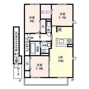 【間取り】 | Casa Soleil | お部屋の間取り図です。