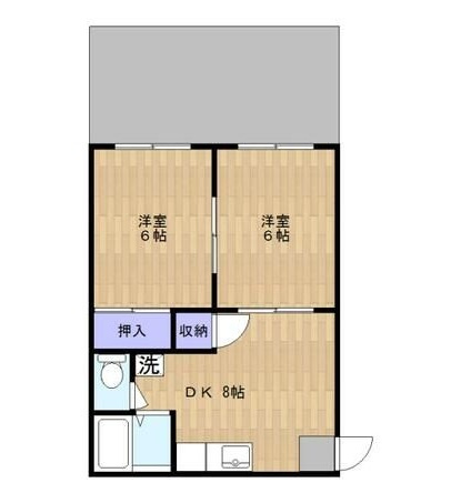 ときわハイムの間取り|間取りです。