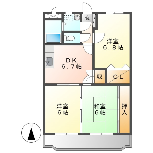 モンルポの間取り