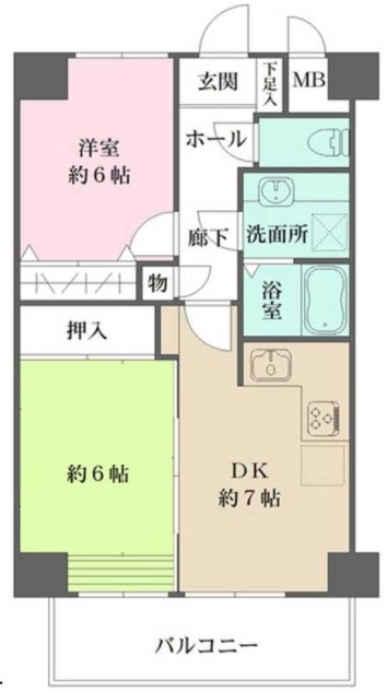 コスモ横浜東口の間取り|間取りです。