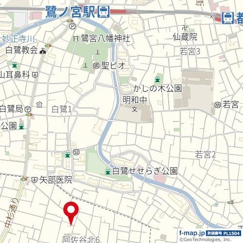 マツダハウスA棟の地図