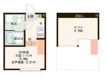 足立区東伊興３丁目のアパートの間取り