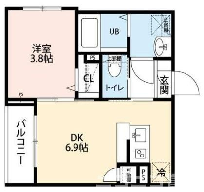 葛飾区新小岩２丁目のアパートの間取り