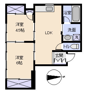 熱海市　田原本町の間取り