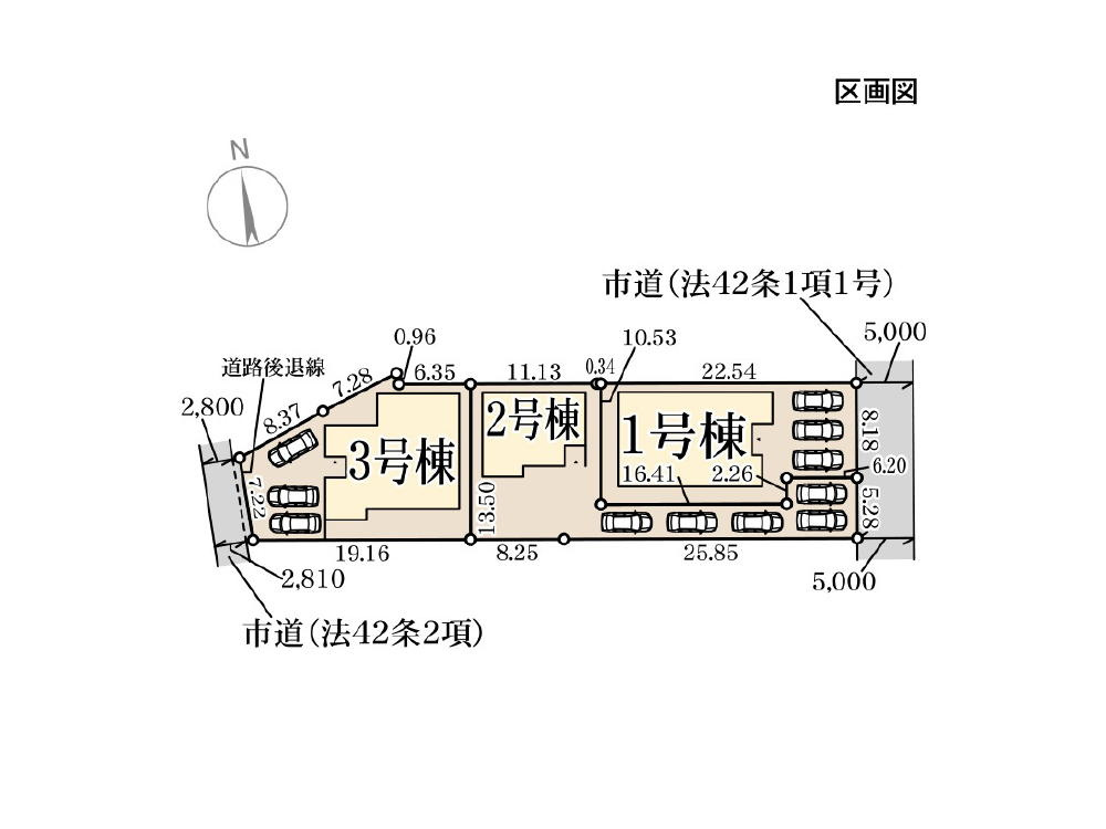 hajio027Livele Garden.S総社市清音上中島第3 新築分譲住宅 2号棟の区画図