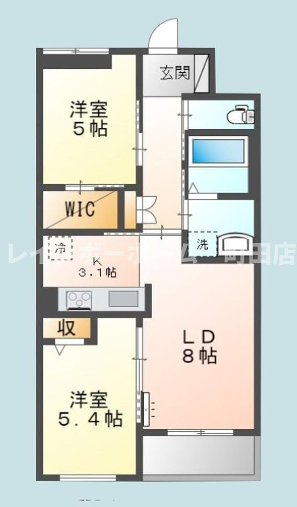 ルーモス※初期費用分割後払いサービス利用可能物件の間取り