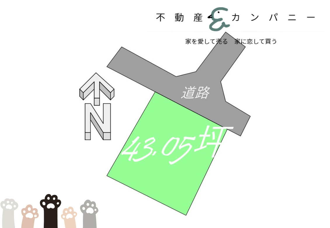 畑寺１丁目の中古のおうちの区画図