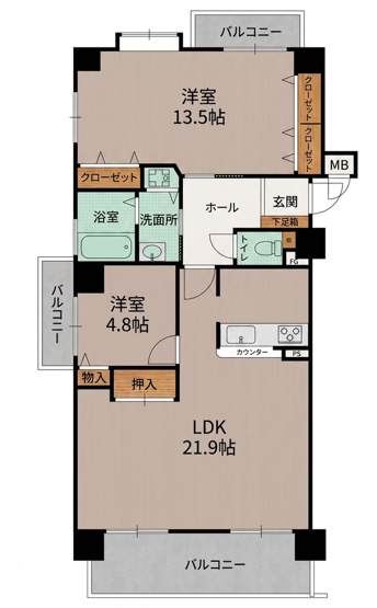 【間取り】 | アーサー健軍リベックス