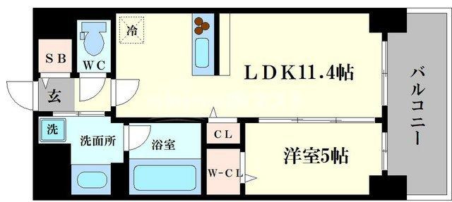 グランパシフィック花園Luxeの間取り