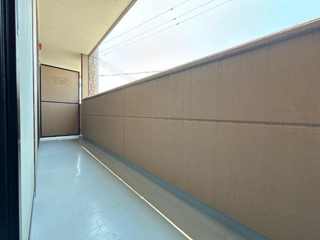 熊本市東区桜木５丁目のアパートのバルコニー|ベランダ