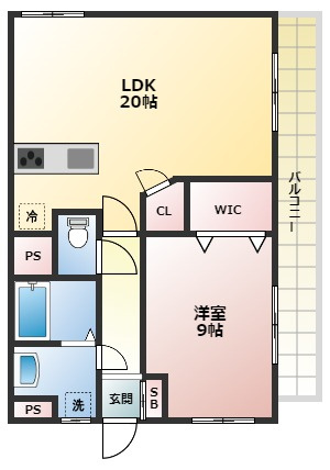 エフコート甲陽園東山の間取り