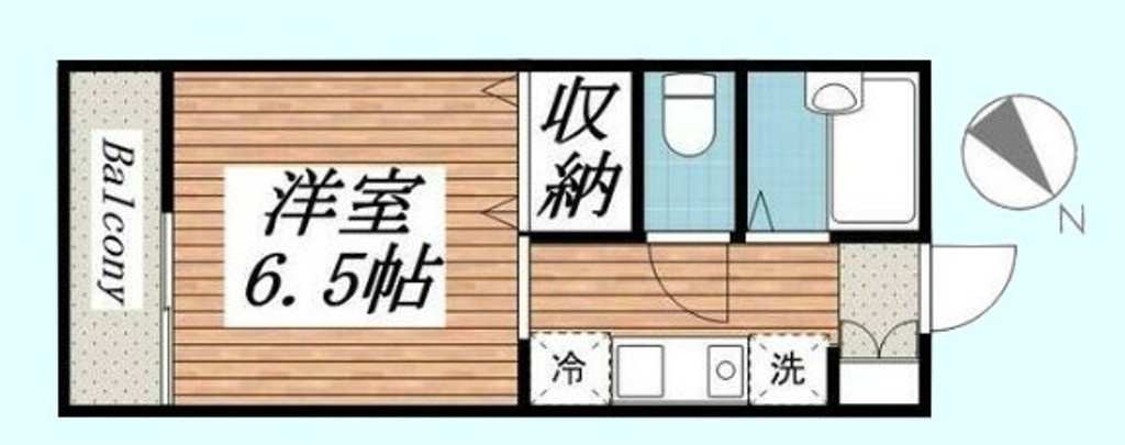パークヨコチョー※初期費用分割あと払いサービス利用可能物件の間取り