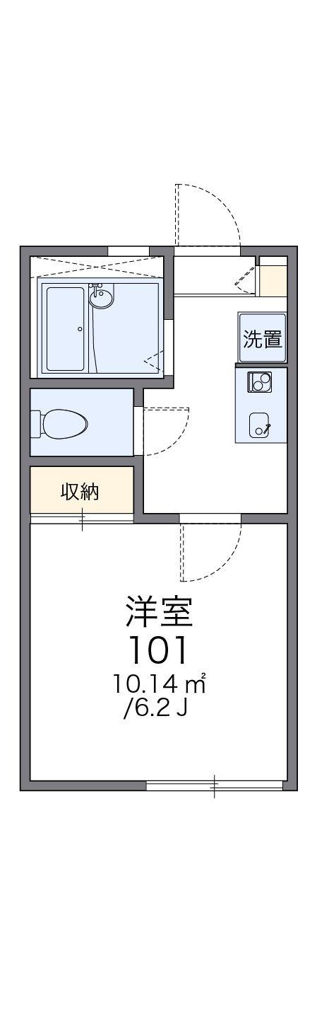 レオパレスサニ－Ⅱの間取り