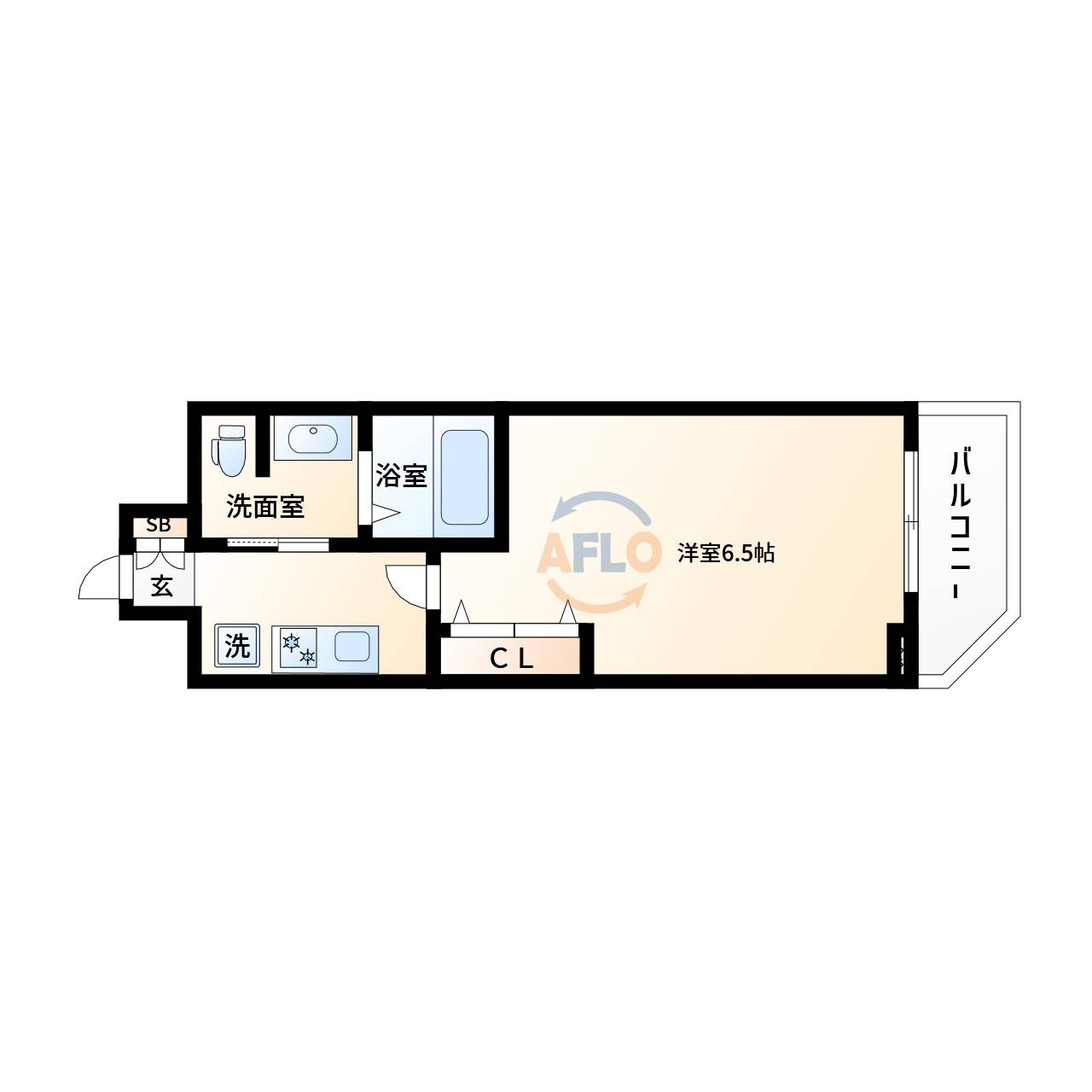 PARKHILLS弁天町Reve（パークヒルズ弁天町レーヴ）の間取り